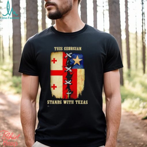 This Georgian stands with Texas shirt