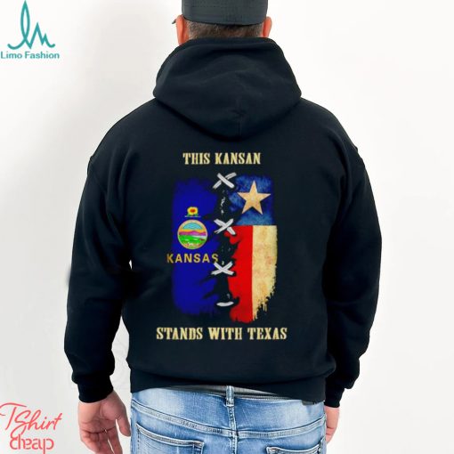 This Kansan stands with Texas shirt