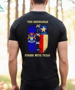 This Michiganian stands with Texas shirt