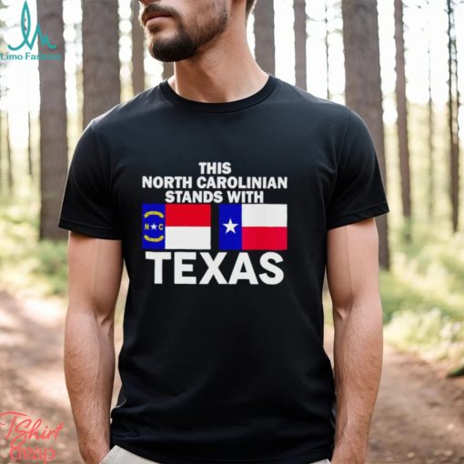 This North Carolinian stands with Texas shirt