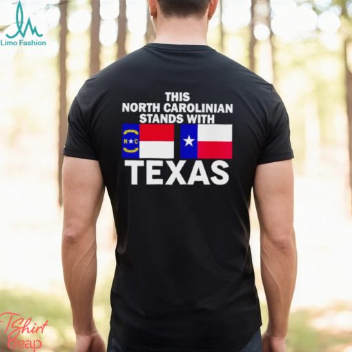 This North Carolinian stands with Texas shirt