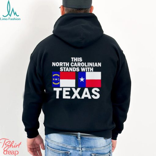 This North Carolinian stands with Texas shirt
