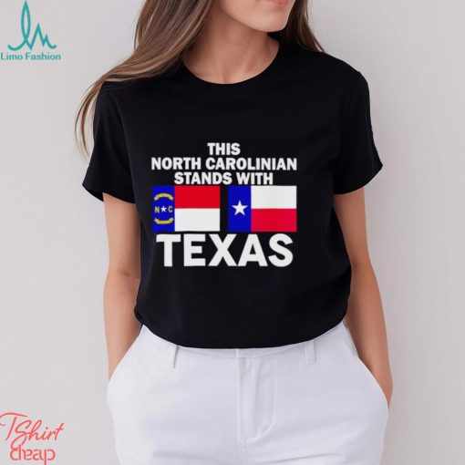 This North Carolinian stands with Texas shirt