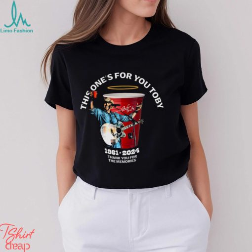 This One’s For You Toby 1961 2024 Thank You For The Memories Shirt