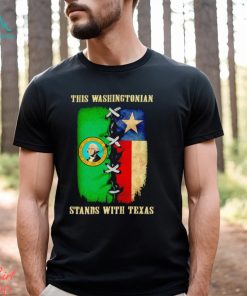 This Washingtonian stands with Texas shirt