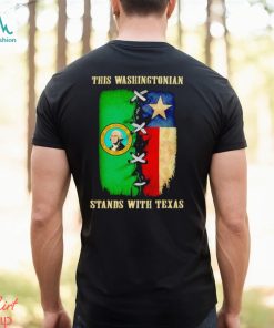 This Washingtonian stands with Texas shirt