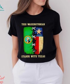 This Washingtonian stands with Texas shirt