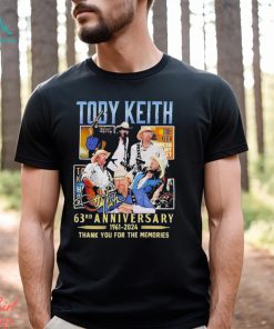 Toby Keith 63rd Anniversary 1961 2024 Thank You For The Memories Signature Shirt