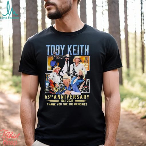 Toby Keith 63rd Anniversary 1961 2024 Thank You For The Memories Signature Shirt