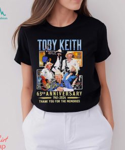 Toby Keith 63rd Anniversary 1961 2024 Thank You For The Memories Signature Shirt