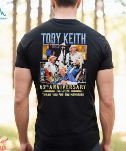 Toby Keith 63rd Anniversary 1961 2024 Thank You For The Memories Signature Shirt