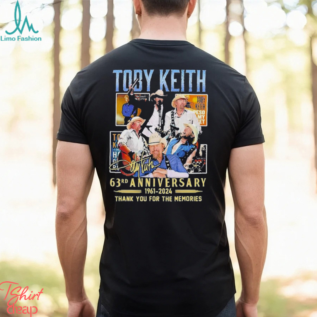 Toby Keith 63rd Anniversary 1961 2024 Thank You For The Memories Signature Shirt Toby Keith 63rd Anniversary 1961 2024 Thank You For The Memories Signature Shirt