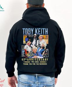 Toby Keith 63rd Anniversary 1961 2024 Thank You For The Memories Signature Shirt