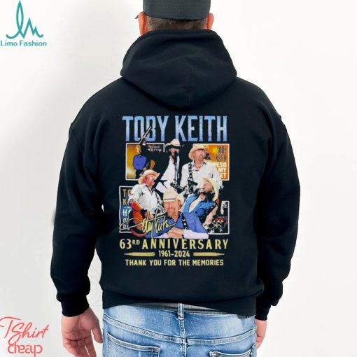 Toby Keith 63rd Anniversary 1961 2024 Thank You For The Memories Signature Shirt