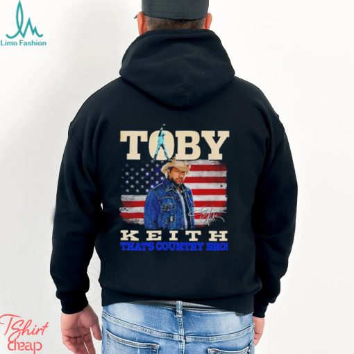 Toby Keith that’s country bro USA flag signature shirt