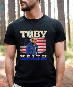 Toby Keith that’s country bro USA flag signature shirt