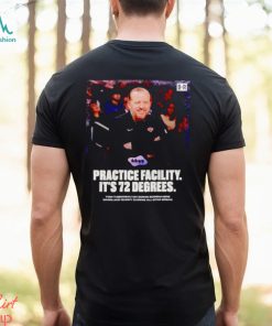 Tom Thibodeau Practice facility it’s 72 degrees poster shirt