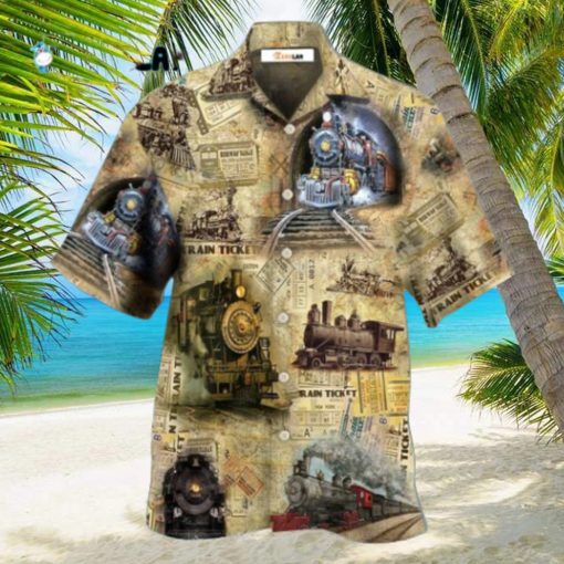 Train Amazing Locomotive Hawaiian Shirt