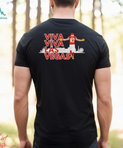Travis Kelce Kansas City Chiefs Super Bowl LVIII Viva Viva Las Vegas Shirt