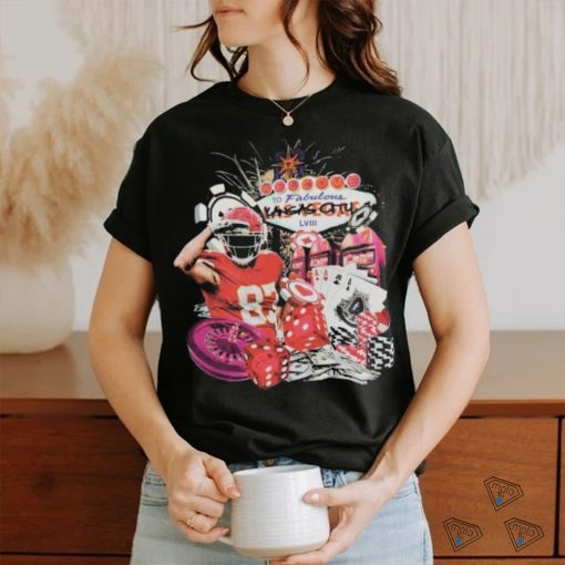 Travis Kelce Kc Chiefs Welcome To Vegas Super Bowl LVIII Shirt