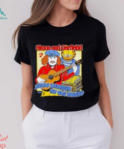 Trending Simon and Garfield Hello Lasagna my old friend shirt