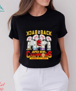 Trophies Back 2 back Super Bowl Champions Kansas City Chiefs shirt