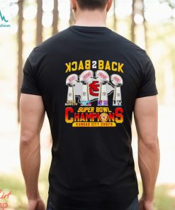 Trophies Back 2 back Super Bowl Champions Kansas City Chiefs shirt