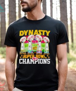 Trophies Dynasty Super Bowl Champions 4 time shirt