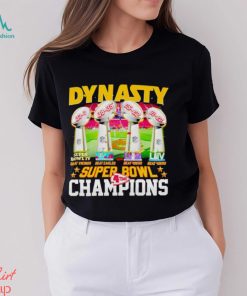 Trophies Dynasty Super Bowl Champions 4 time shirt
