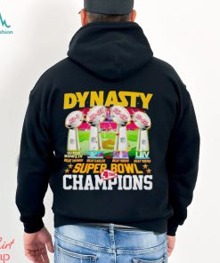 Trophies Dynasty Super Bowl Champions 4 time shirt