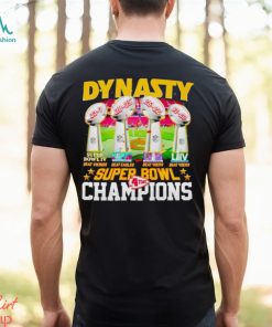 Trophies Dynasty Super Bowl Champions 4 time shirt