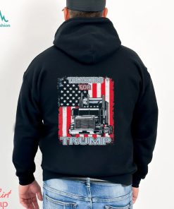 Truckers For Trump American Flag Trump 2024 Shirt