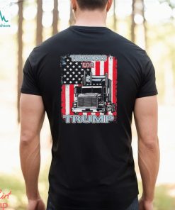 Truckers For Trump American Flag Trump 2024 Shirt