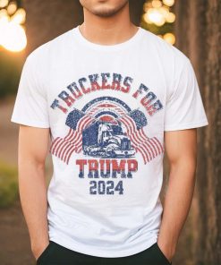 Truckers For Trump American Flag – 2024 Vintage Shirt