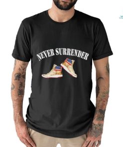 Trump Never Surrender – Trump Air Sneakers Shirt