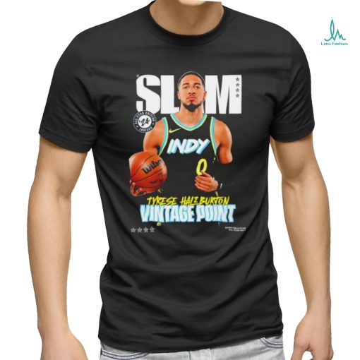 Tyrese Haliburton 24 vintage point Indiana Pacers basketball shirt