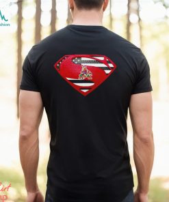 USA Flag Inside Arizona Coyotes Superman shirt