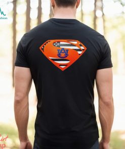 USA Flag Inside Auburn Tigers Superman shirt
