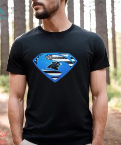 USA Flag Inside Carolina Panthers Superman shirt