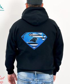 USA Flag Inside Carolina Panthers Superman shirt