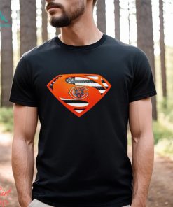 USA Flag Inside Chicago Bears Superman shirt