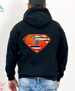 USA Flag Inside Chicago Bears Superman shirt