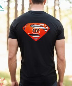 USA Flag Inside Cincinnati Bengals Superman shirt