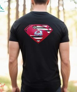 USA Flag Inside Colorado Avalanche Superman shirt