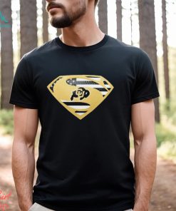 USA Flag Inside Colorado Buffaloes Superman shirt