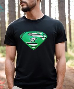 USA Flag Inside Dallas Stars Superman shirt