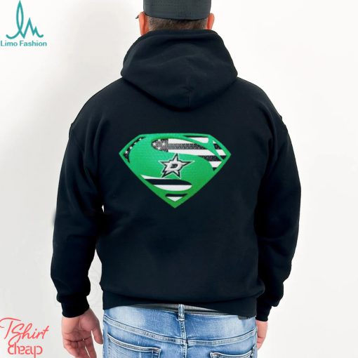 USA Flag Inside Dallas Stars Superman shirt