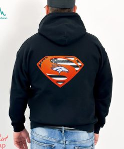 USA Flag Inside Denver Broncos Superman shirt