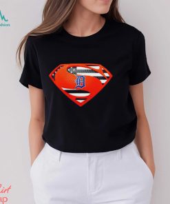 USA Flag Inside Detroit Tigers Superman shirt