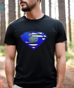 USA Flag Inside Florida Gators Superman shirt